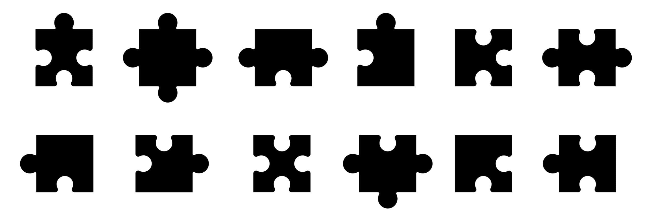 Jigsaw pieces